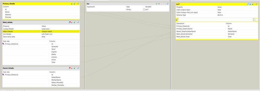 Working with the tMap component